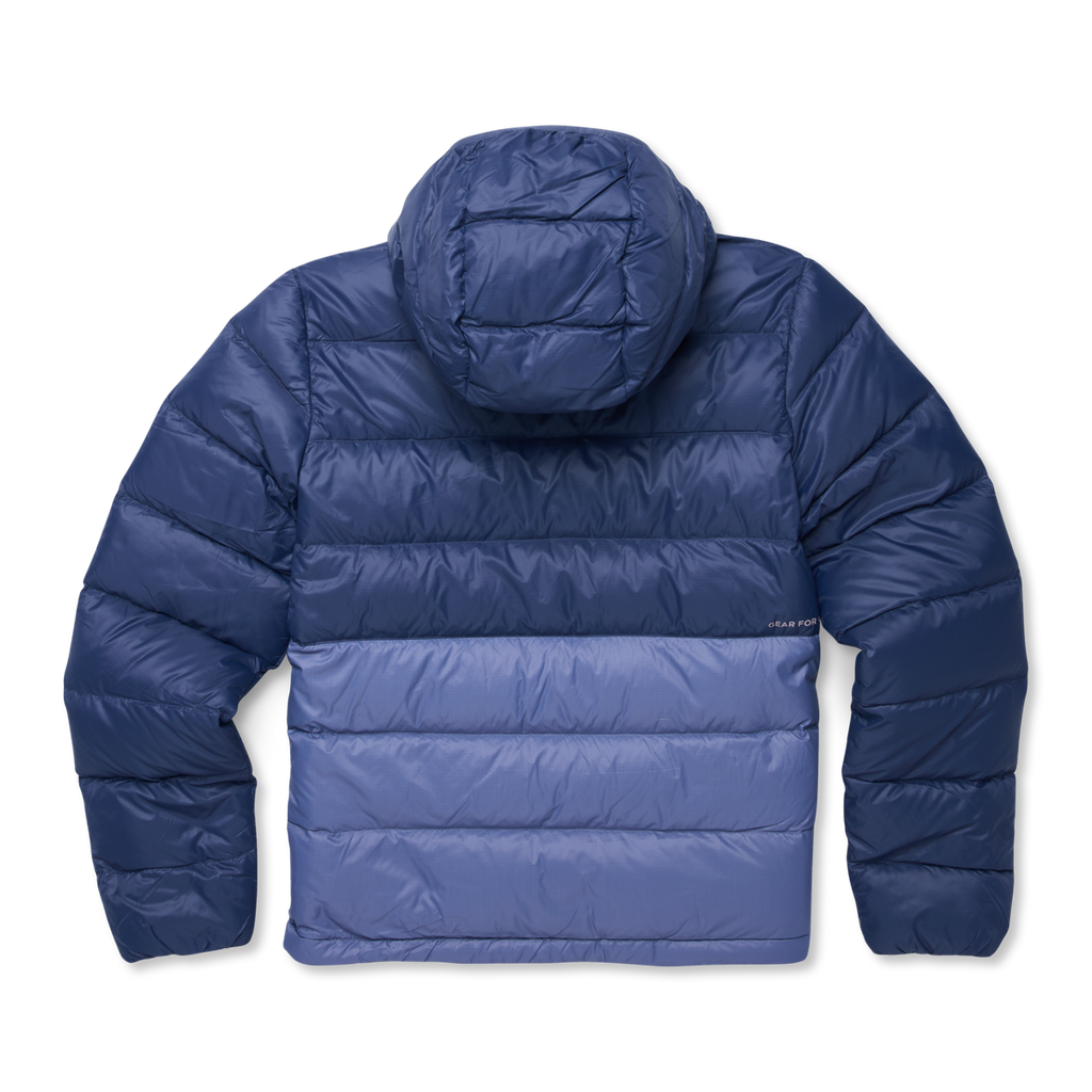 Fuego Max Down Hooded Jacket - Women's, Dusk/Blue Smoke, Model Avery