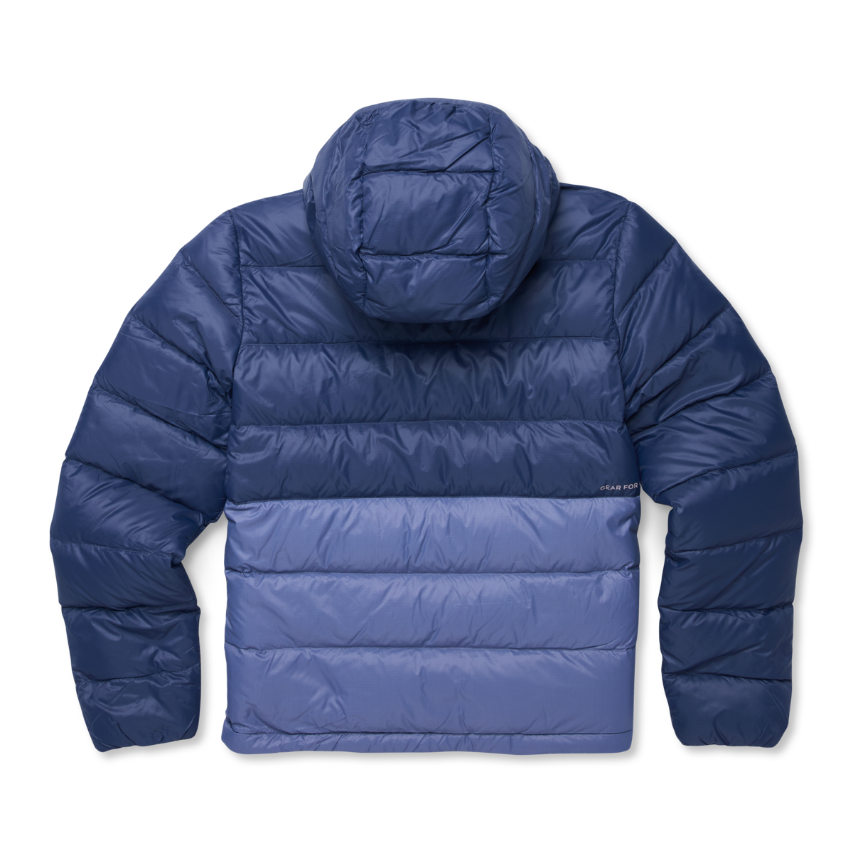 Fuego Max Down Hooded Jacket - Women's, Dusk/Blue Smoke, Model Avery
