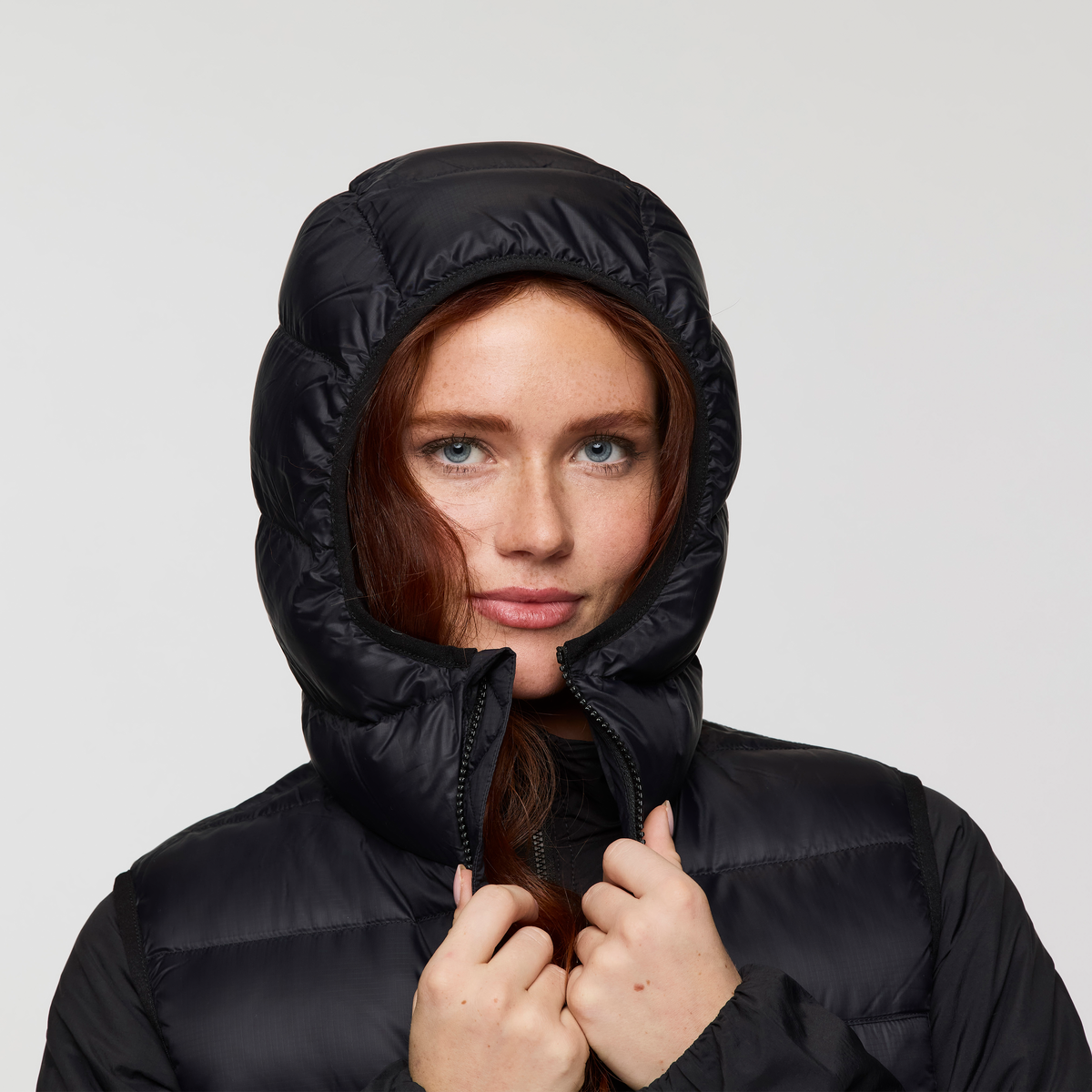 Fuego Max Down Vest - Women's, Cotopaxi Black, Model Caitlyn