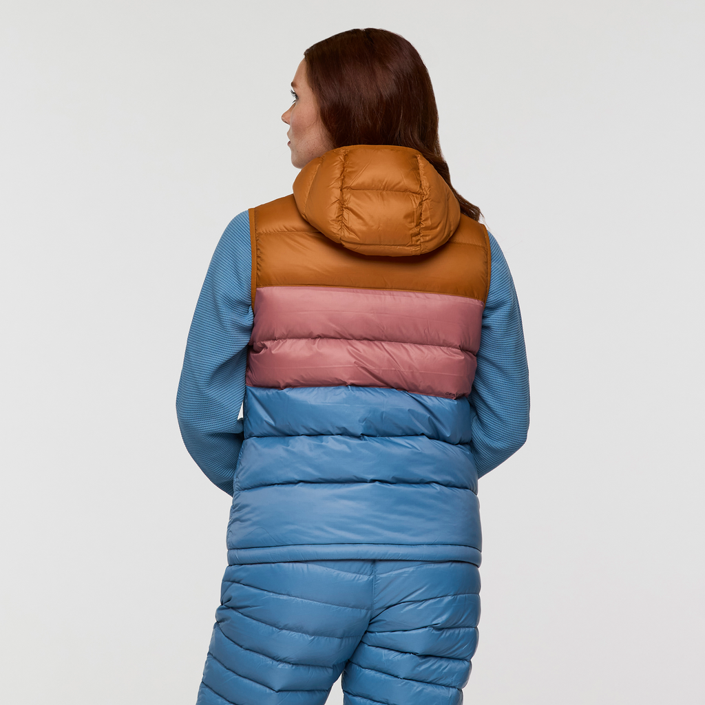 Fuego Max Down Vest - Women's, Sienna/Fjord, Model Caitlyn
