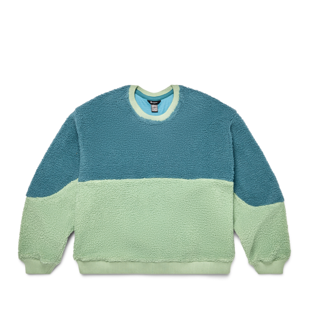 High Pile Fleece Crew - Women's, Drizzle/Aspen, Detail