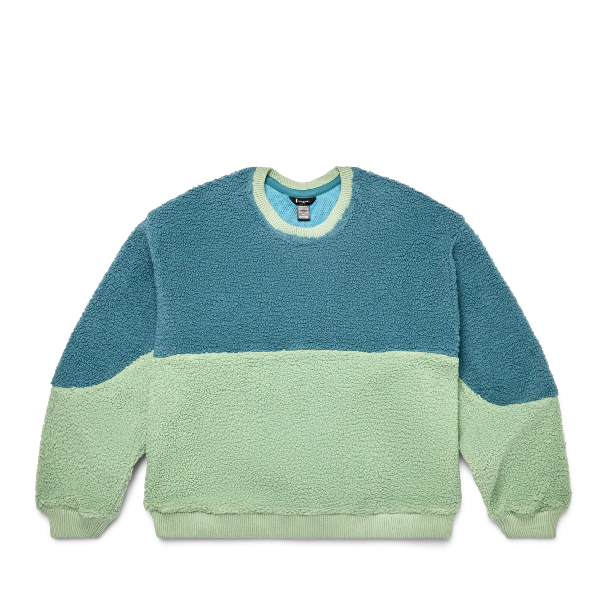 High Pile Fleece Crew - Women's, Drizzle/Aspen, Detail