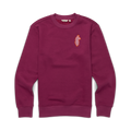 Lava Llama Crew Sweatshirt - Women's, Jam, detail