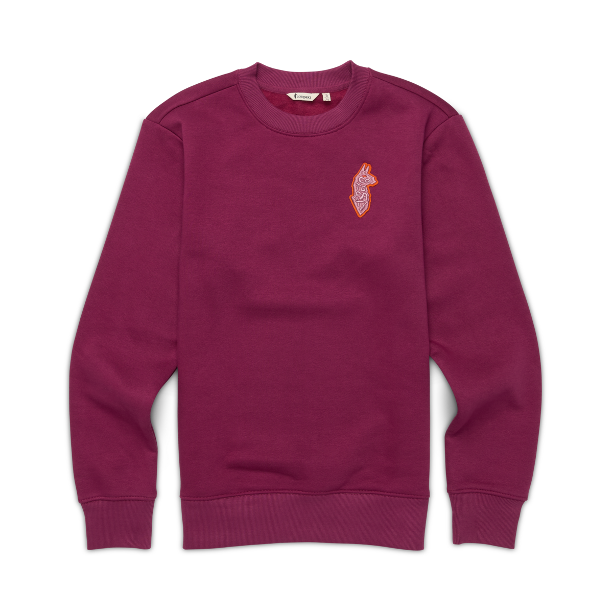 Lava Llama Crew Sweatshirt - Women's, Jam, detail