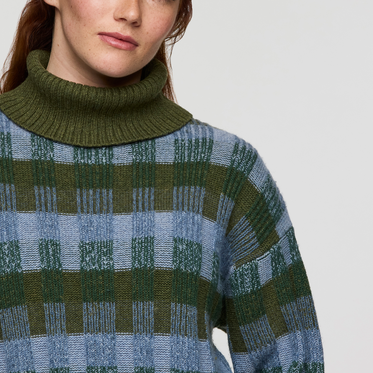Libre Boxy Sweater - Women's, Fatigue Stripes, Model Caitlyn