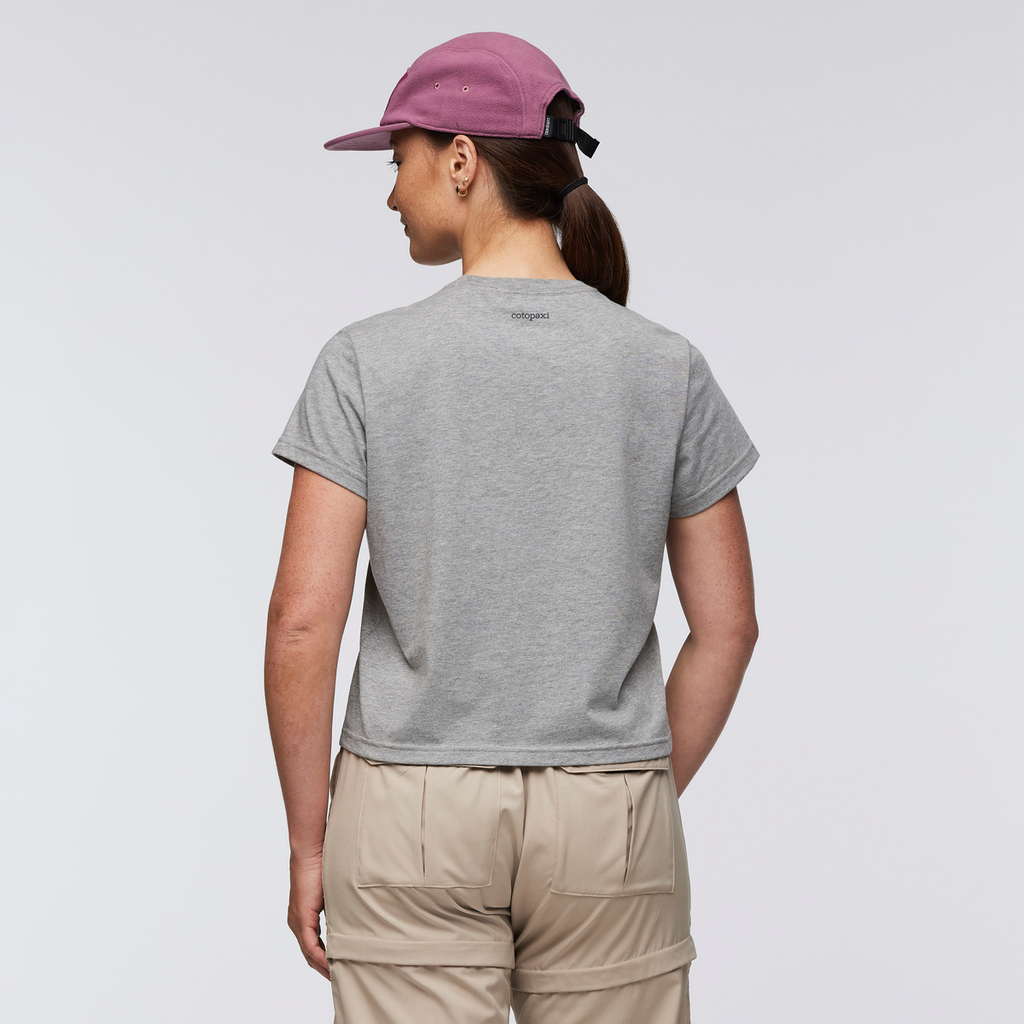 Llama Icon T-Shirt - Women's, Heather Grey, Model Aya