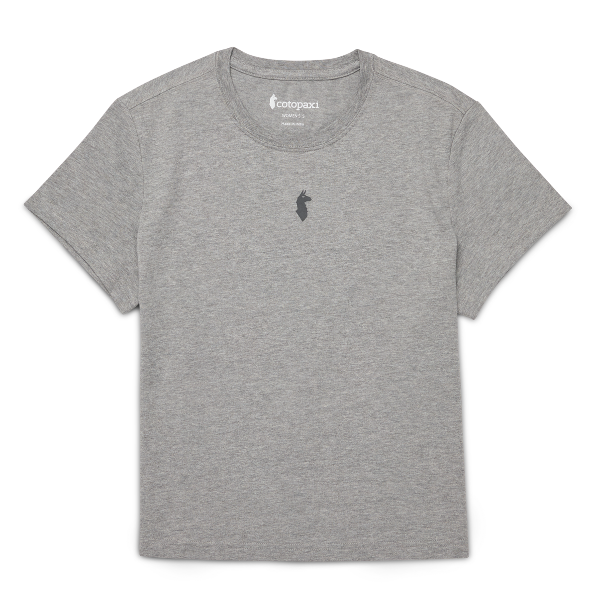 Llama Icon T-Shirt - Women's, Heather Grey, Detail