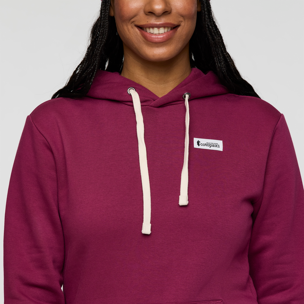 Llama Patch Pullover Hoodie - Women's, Jam, Model Charlie