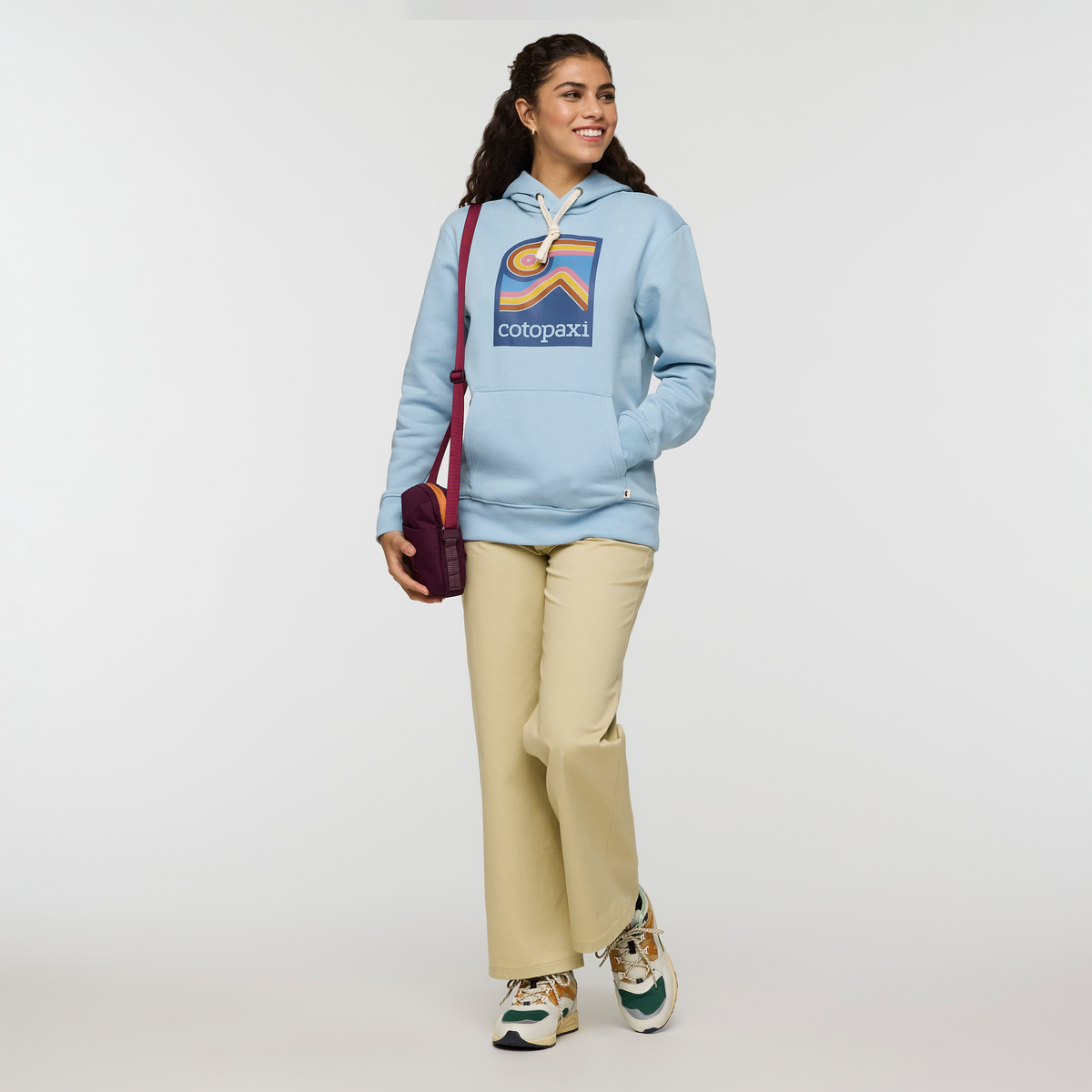 Lookout Point Pullover Hoodie - Women's, Iceberg, Model Avery