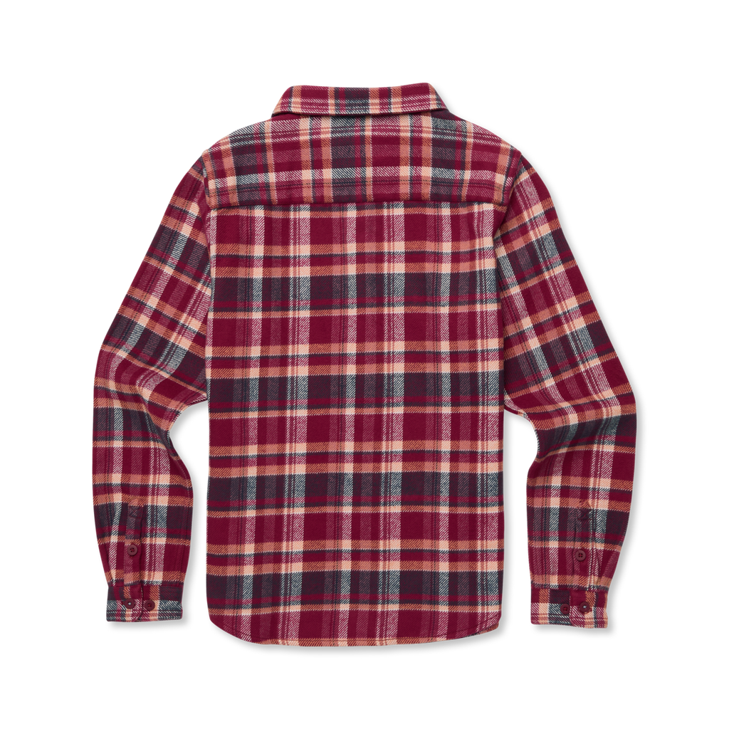 Mero Organic Flannel Shirt - Women's, Jam/Iceberg Plaid, Model Caitlyn