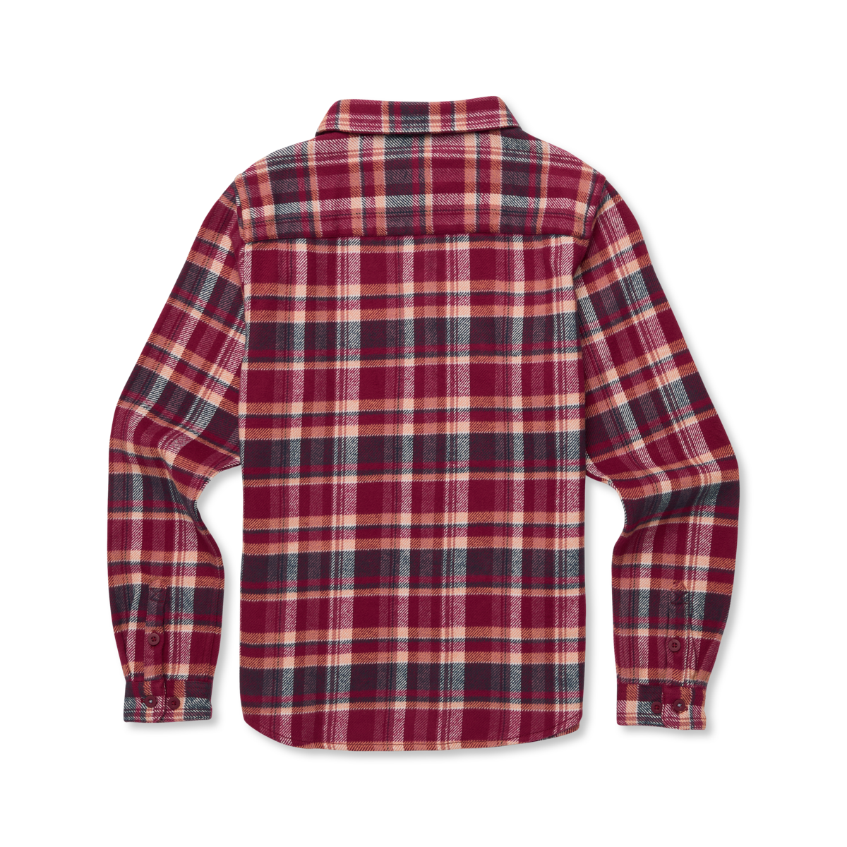 Mero Organic Flannel Shirt - Women's, Jam/Iceberg Plaid, Model Caitlyn