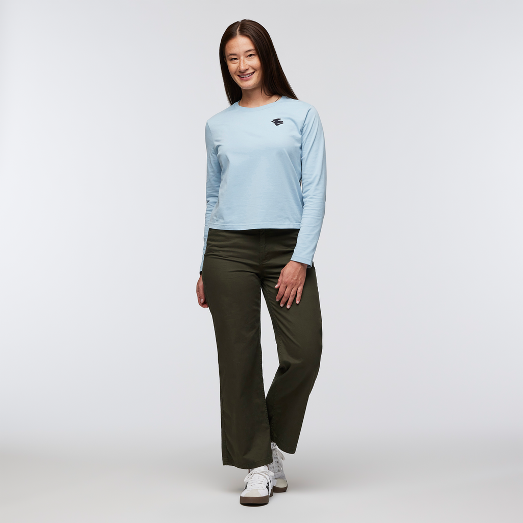Nomad Long-Sleeve T-Shirt - Women's, Iceberg, Model Aya
