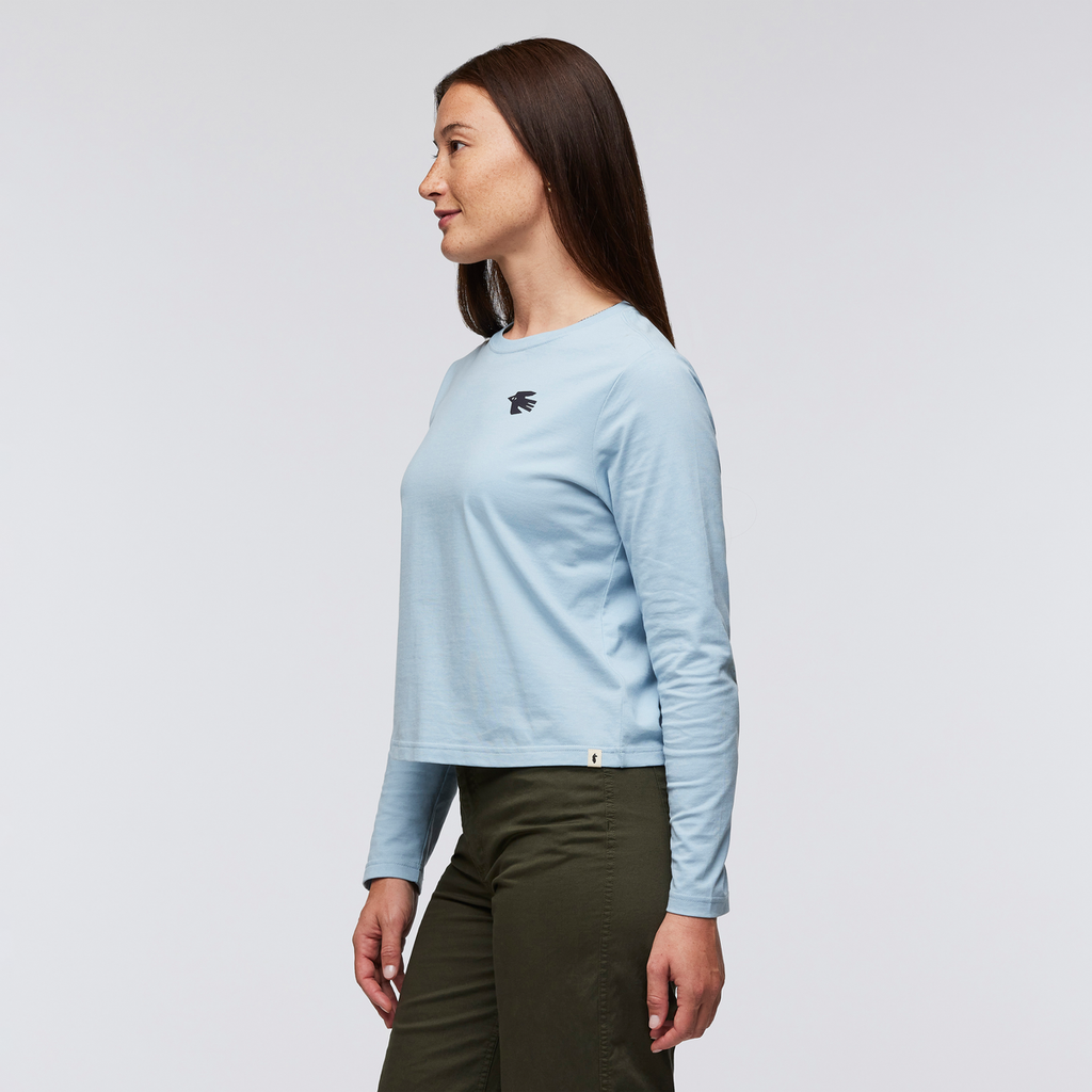 Nomad Long-Sleeve T-Shirt - Women's, Iceberg, Model Aya