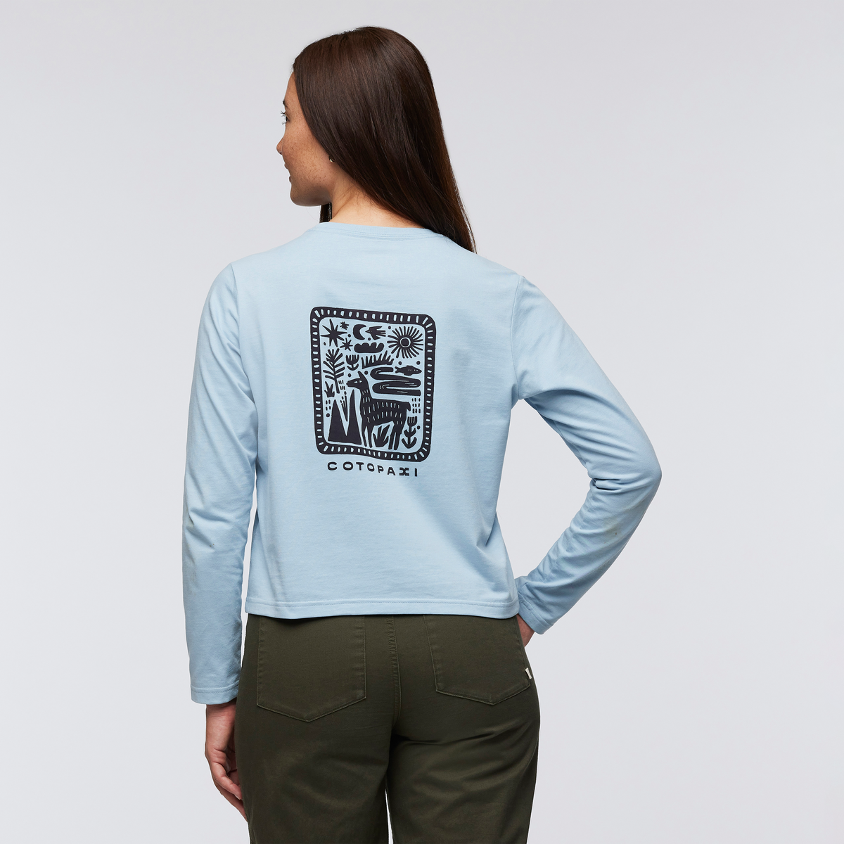Nomad Long-Sleeve T-Shirt - Women's, Iceberg, Model Aya