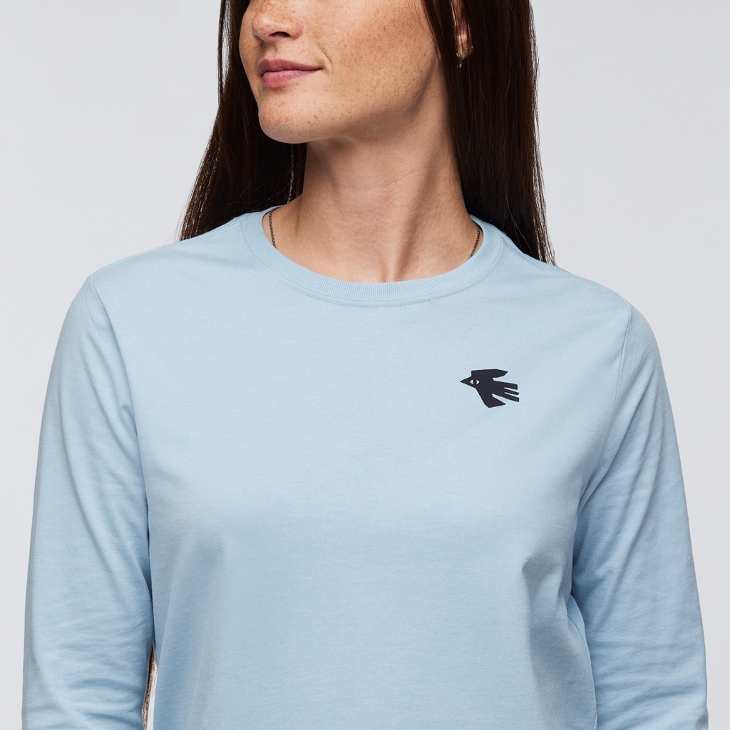 Nomad Long-Sleeve T-Shirt - Women's, Iceberg, Model Aya