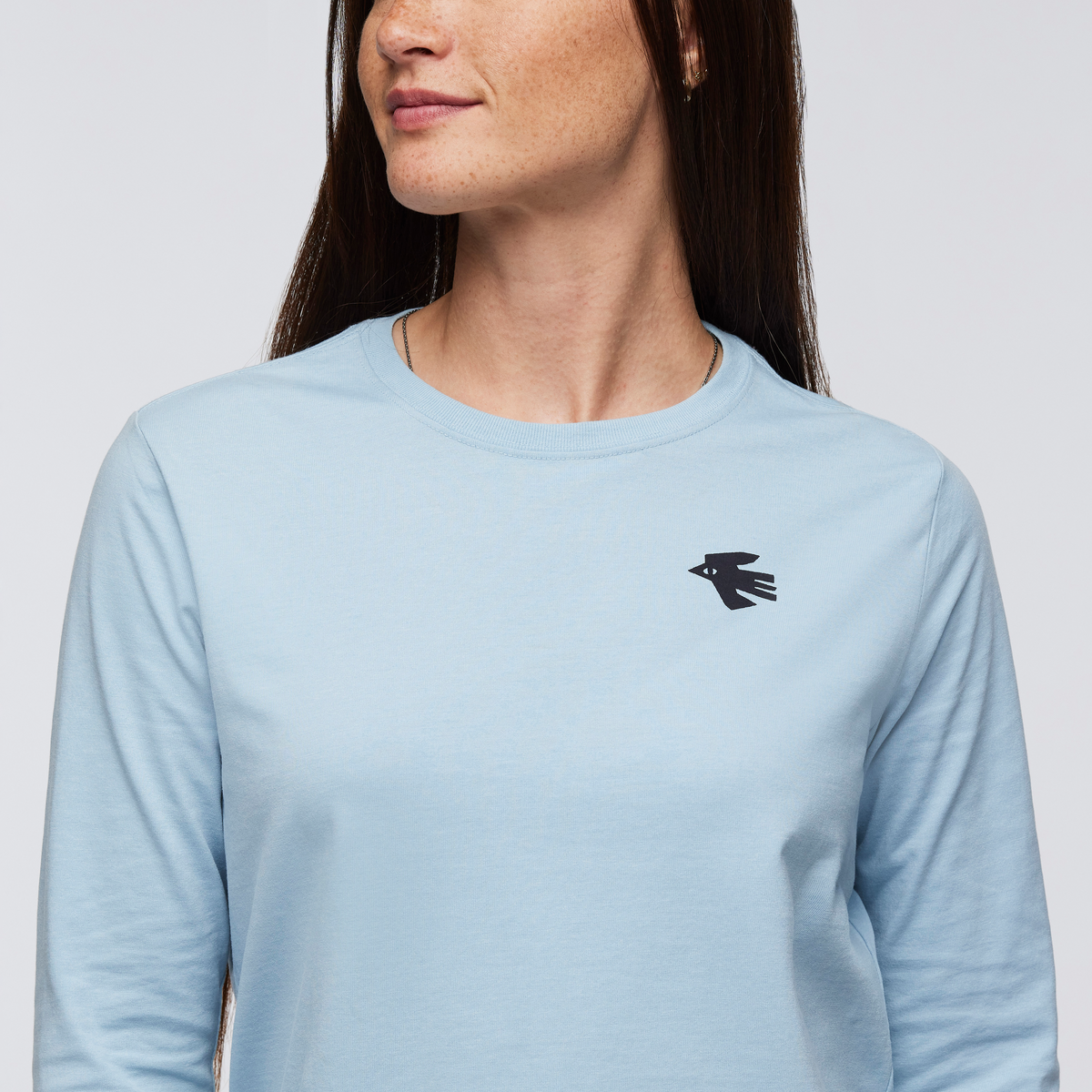 Nomad Long-Sleeve T-Shirt - Women's, Iceberg, Model Aya