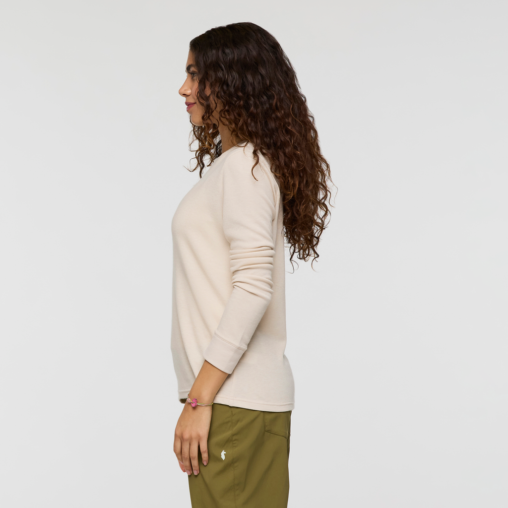 Perenne Long-Sleeve Shirt - Women's, Cream, Model Avery