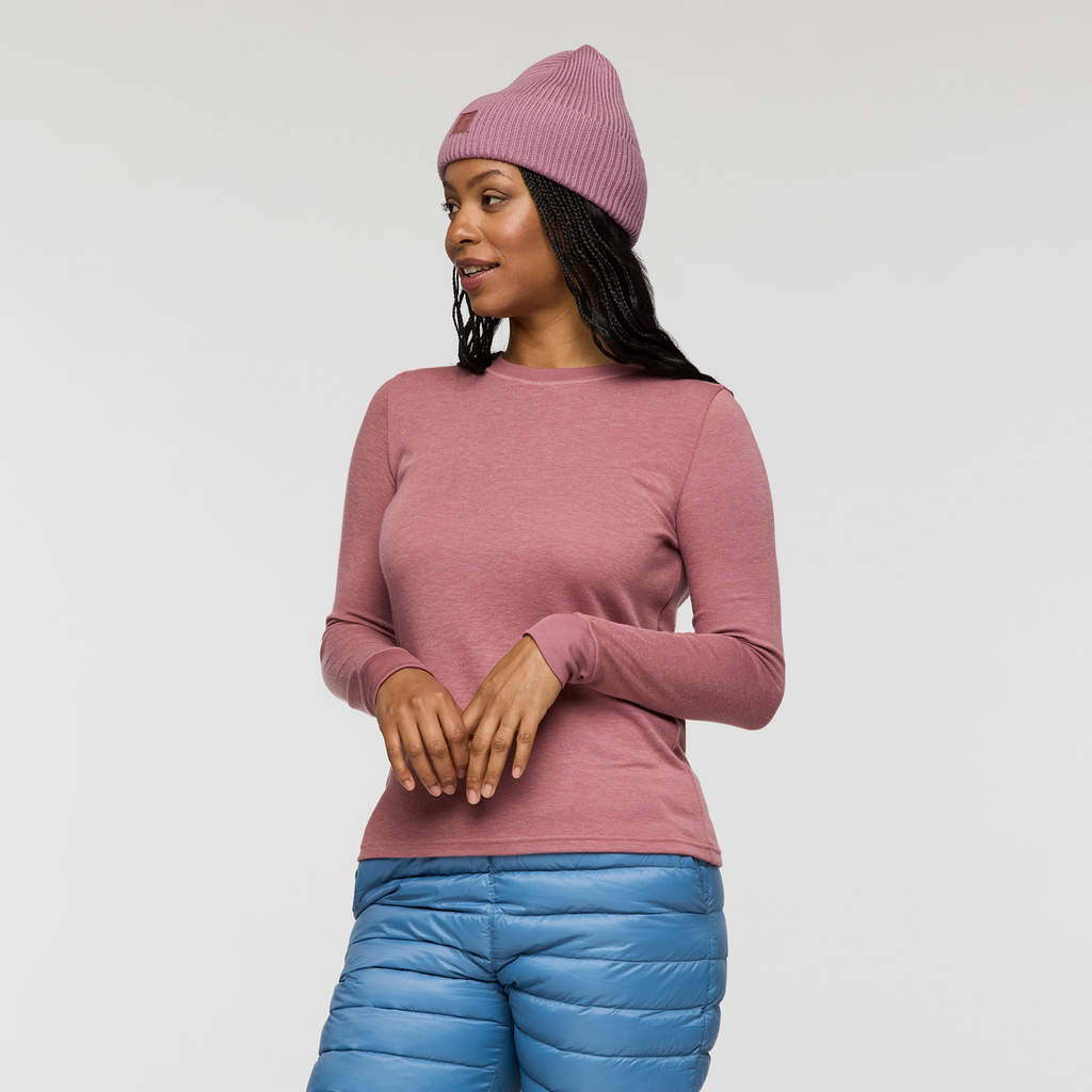 Perenne Long-Sleeve Shirt - Women's, Dusty Rose, Model Charlie