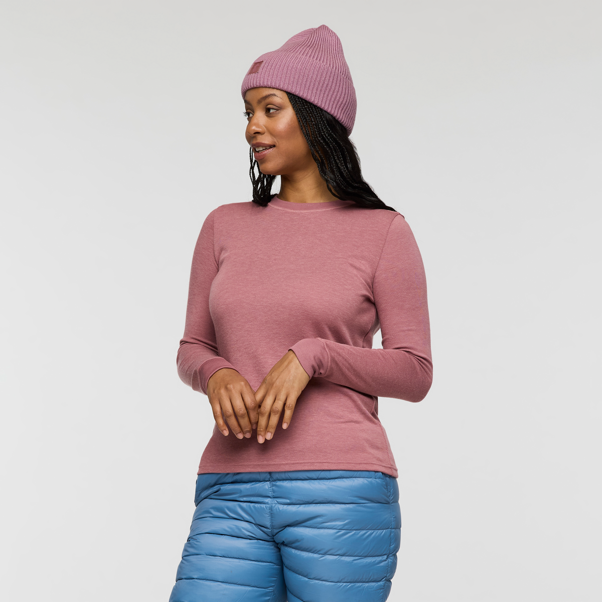 Perenne Long-Sleeve Shirt - Women's, Dusty Rose, Model Charlie