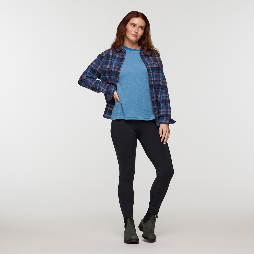 Perenne Long-Sleeve Shirt - Women's, Fjord, Model Caitlyn