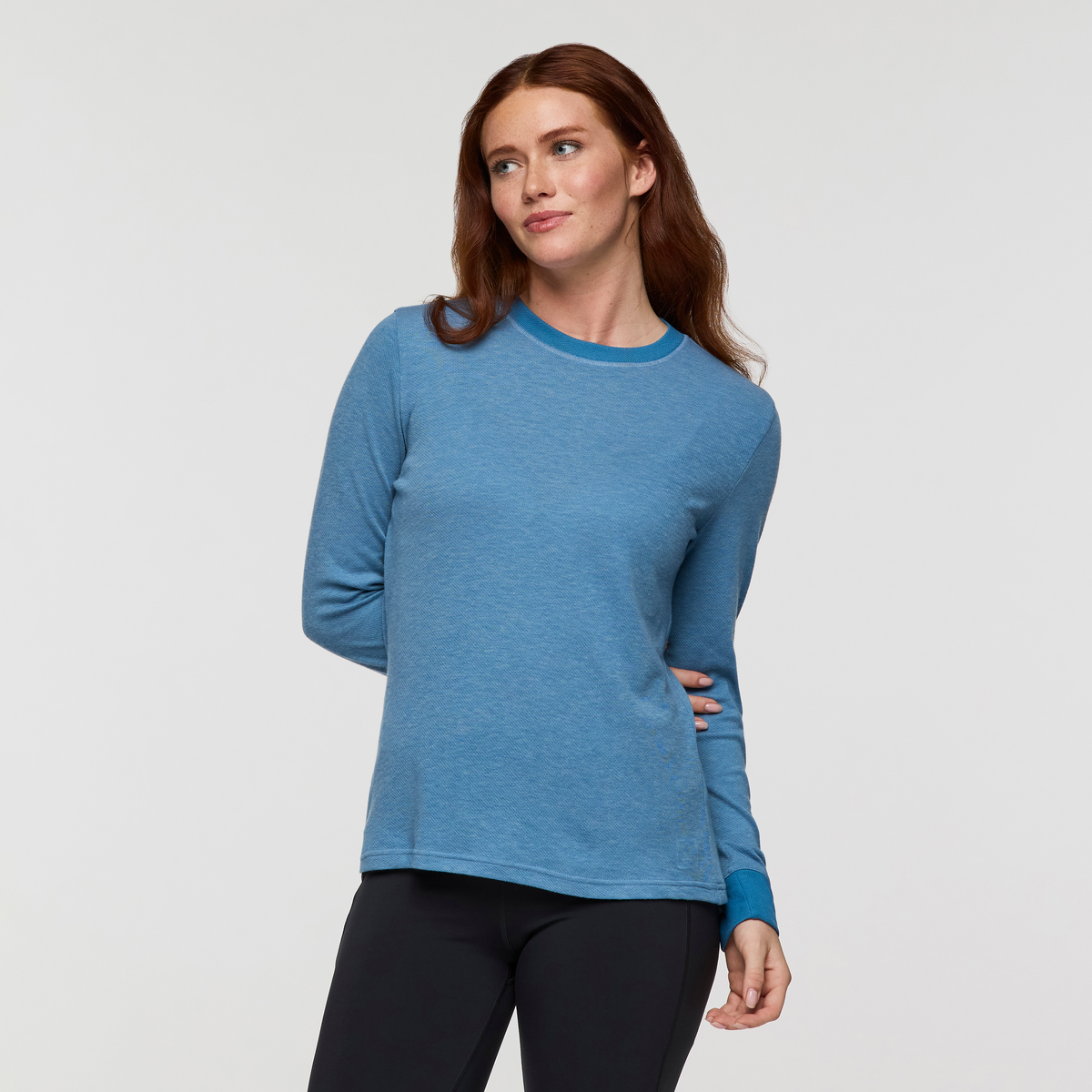 Perenne Long-Sleeve Shirt - Women's, Fjord, Model Caitlyn