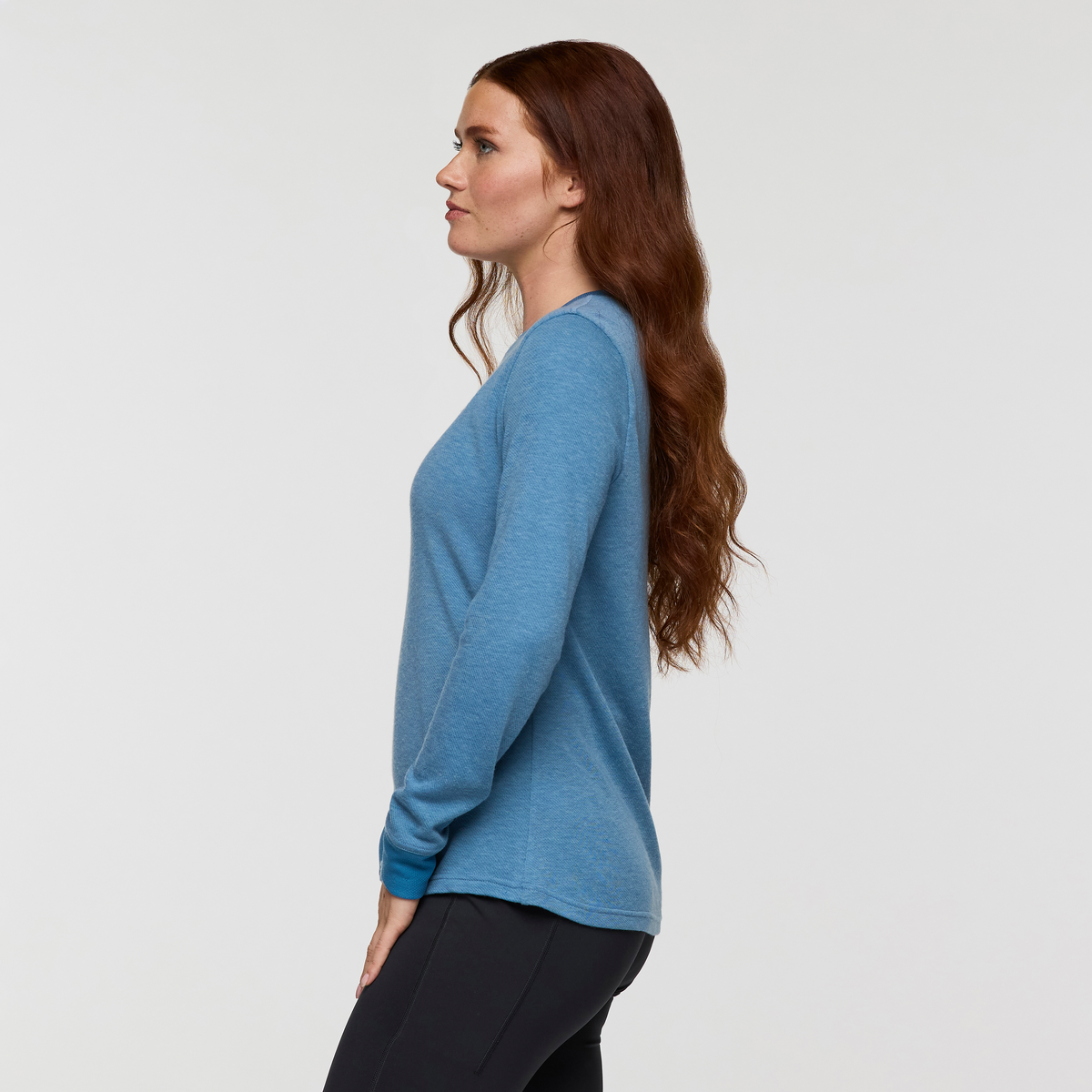 Perenne Long-Sleeve Shirt - Women's, Fjord, Model Caitlyn
