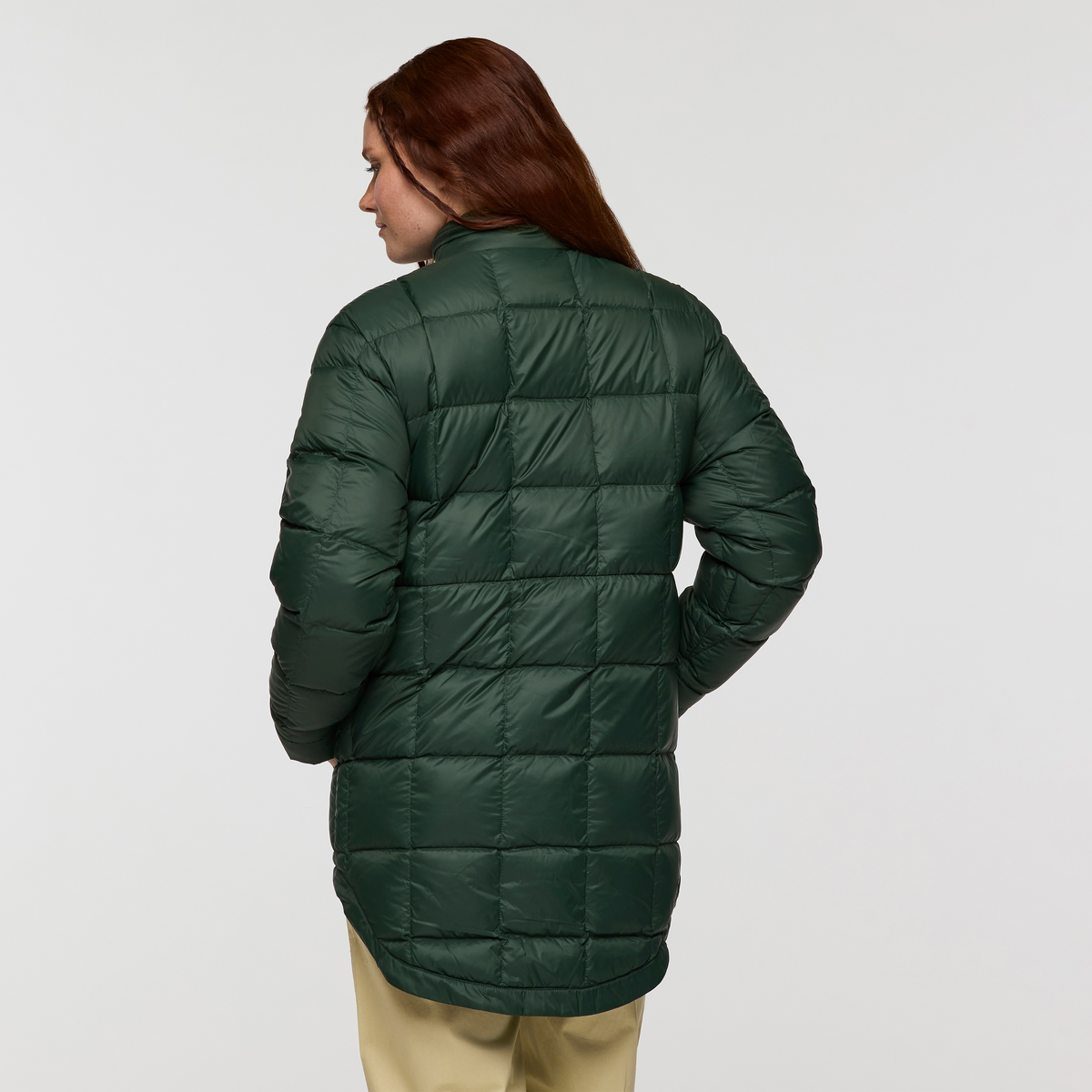 Repleto Down Long Jacket - Women's, Cargo, Model Caitlyn
