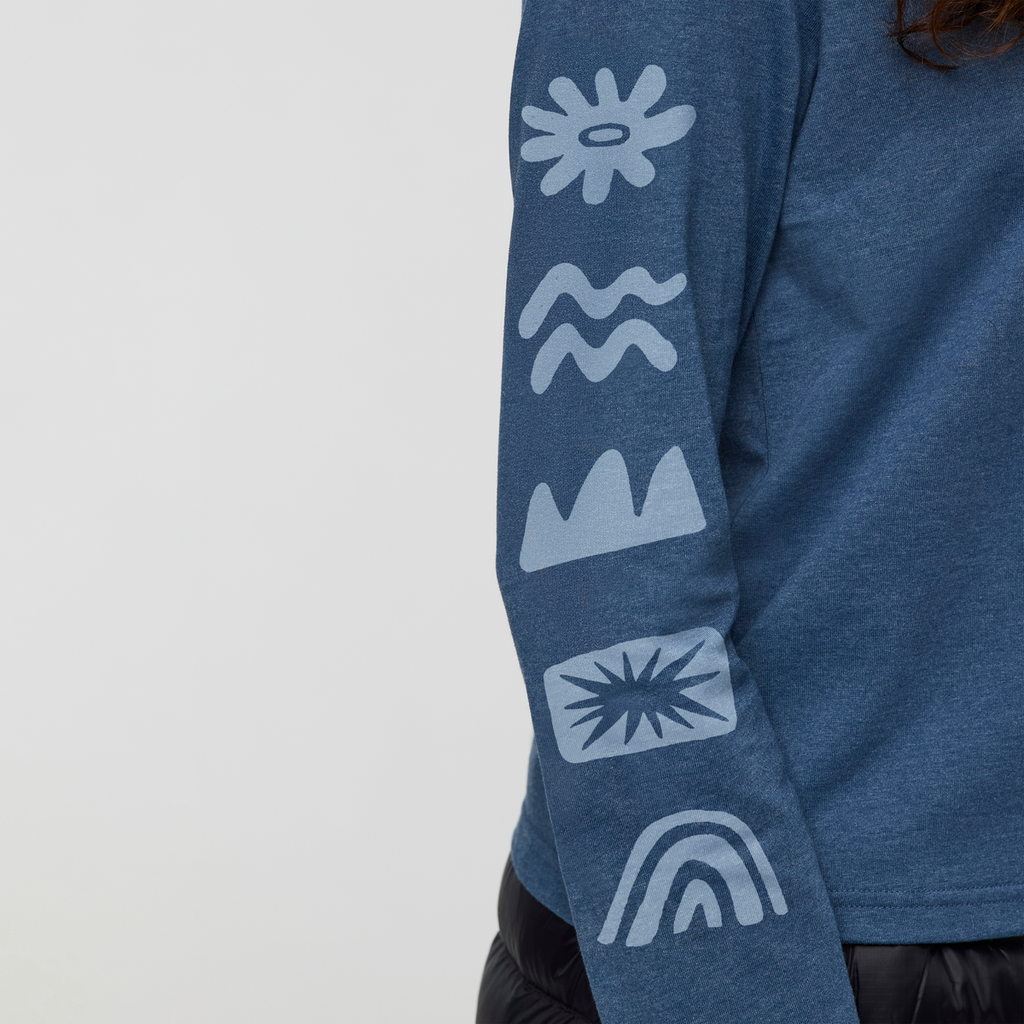 Sky To Sea Long-Sleeve T-Shirt - Women's, Deep Sea, Model Avery