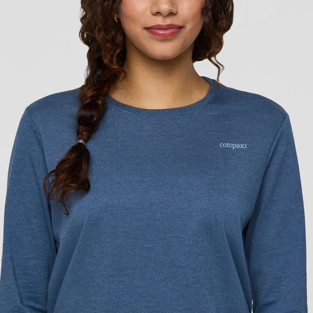 Sky To Sea Long-Sleeve T-Shirt - Women's, Deep Sea, Model Avery