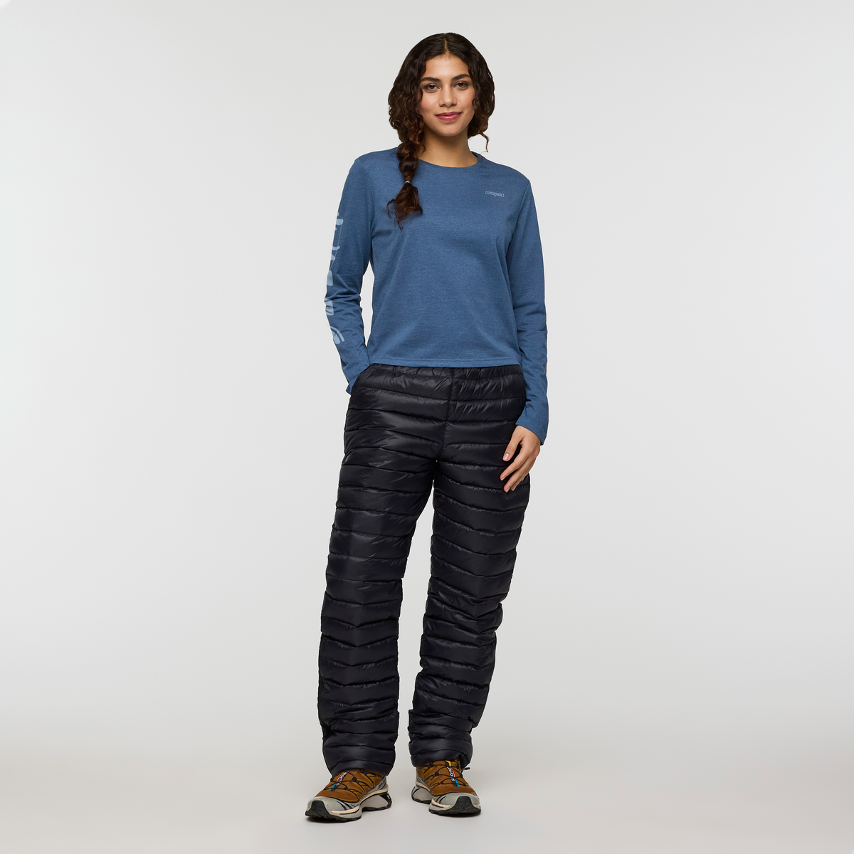 Sky To Sea Long-Sleeve T-Shirt - Women's, Deep Sea, Model Avery
