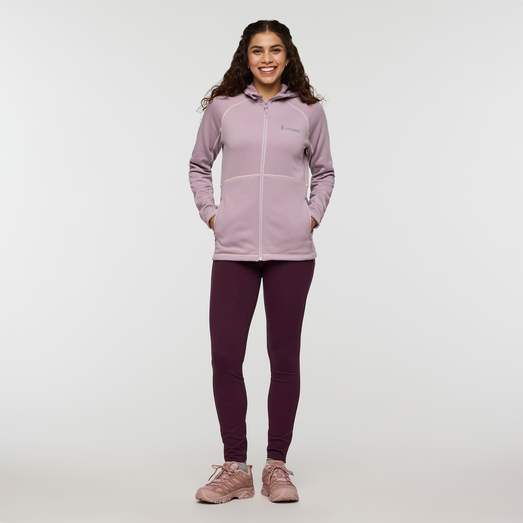 Tempa Fleece Hooded Jacket - Women's, Quartz, Model Avery