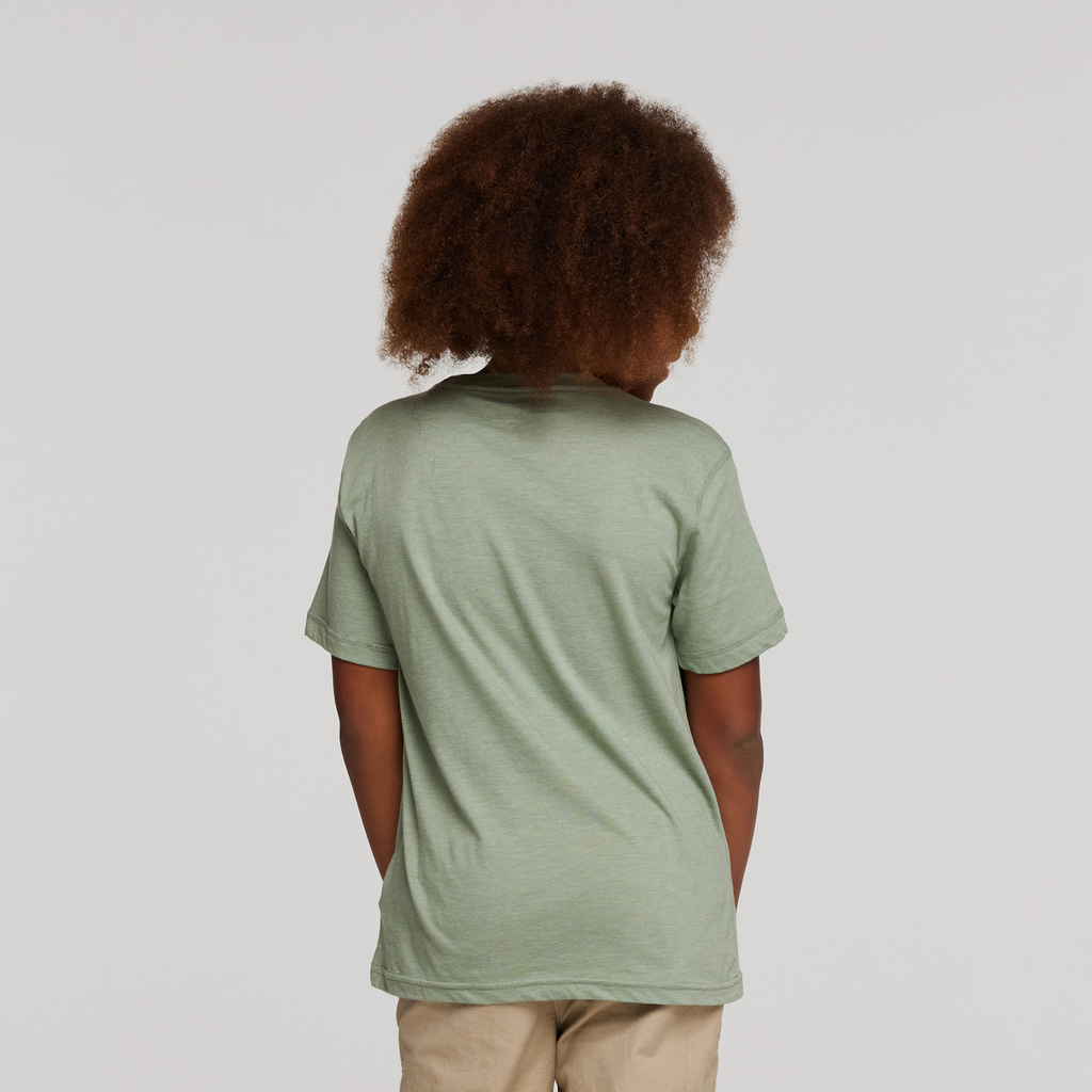 Are We There Yet Organic T-Shirt - Kids', Silver Leaf, Model Isaiah