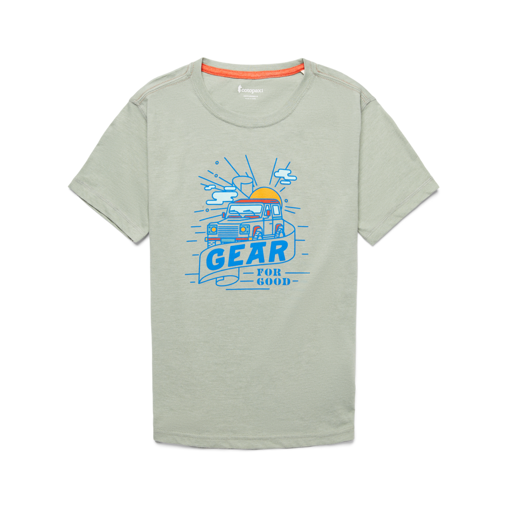 Are We There Yet Organic T-Shirt - Kids', Silver Leaf