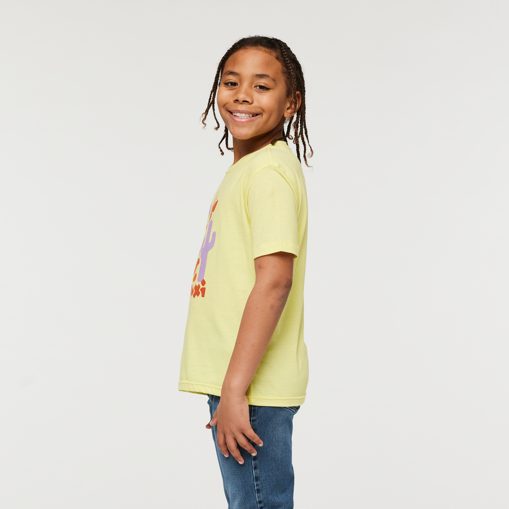Day Hike Organic T-Shirt - Kids', Lemonade, Model Isaiah