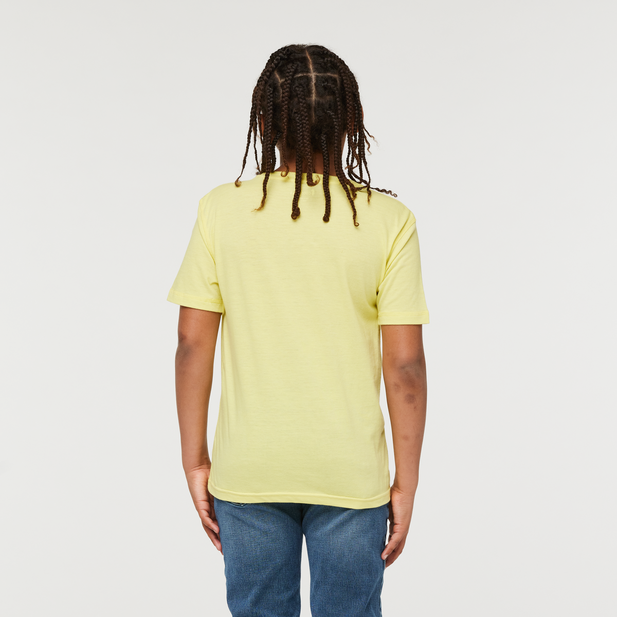 Day Hike Organic T-Shirt - Kids', Lemonade, Model Isaiah