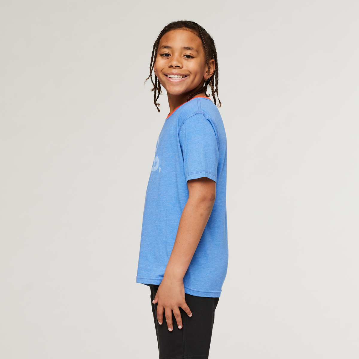 Do Good Organic T-Shirt - Kids', Lupine, Model Isaiah
