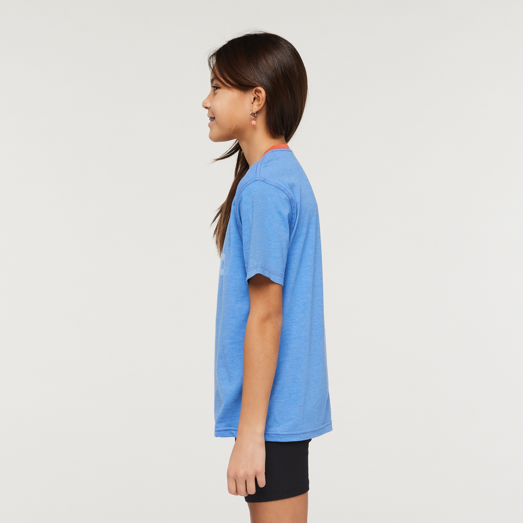 Do Good Organic T-Shirt - Kids', Lupine, Model Scarlett