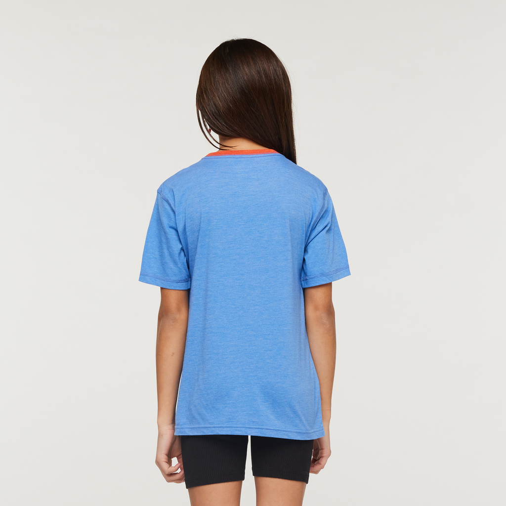 Do Good Organic T-Shirt - Kids', Lupine, Model Scarlett