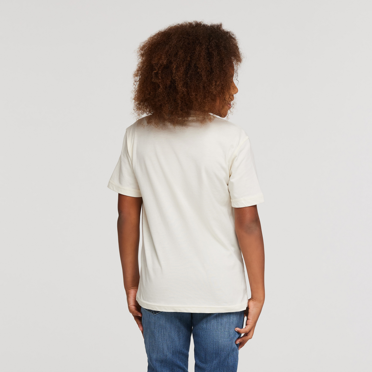 Friends with Nature Organic T-Shirt - Kids', Bone, Model Isaiah