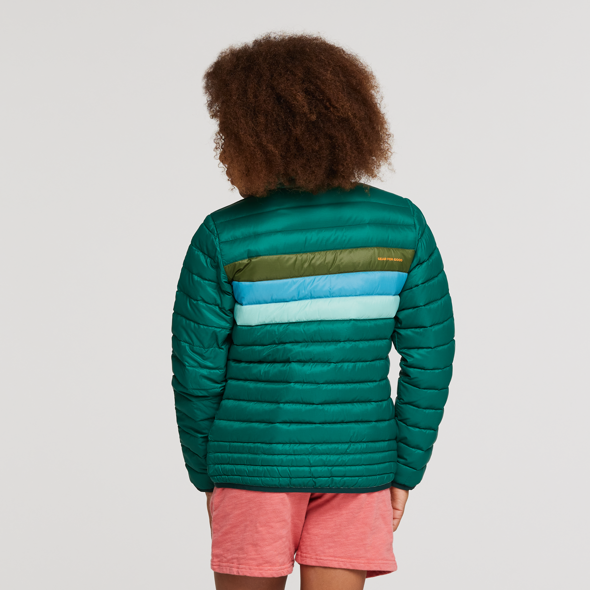 Fuego Down Jacket - Kids', Greenery, Model Isaiah