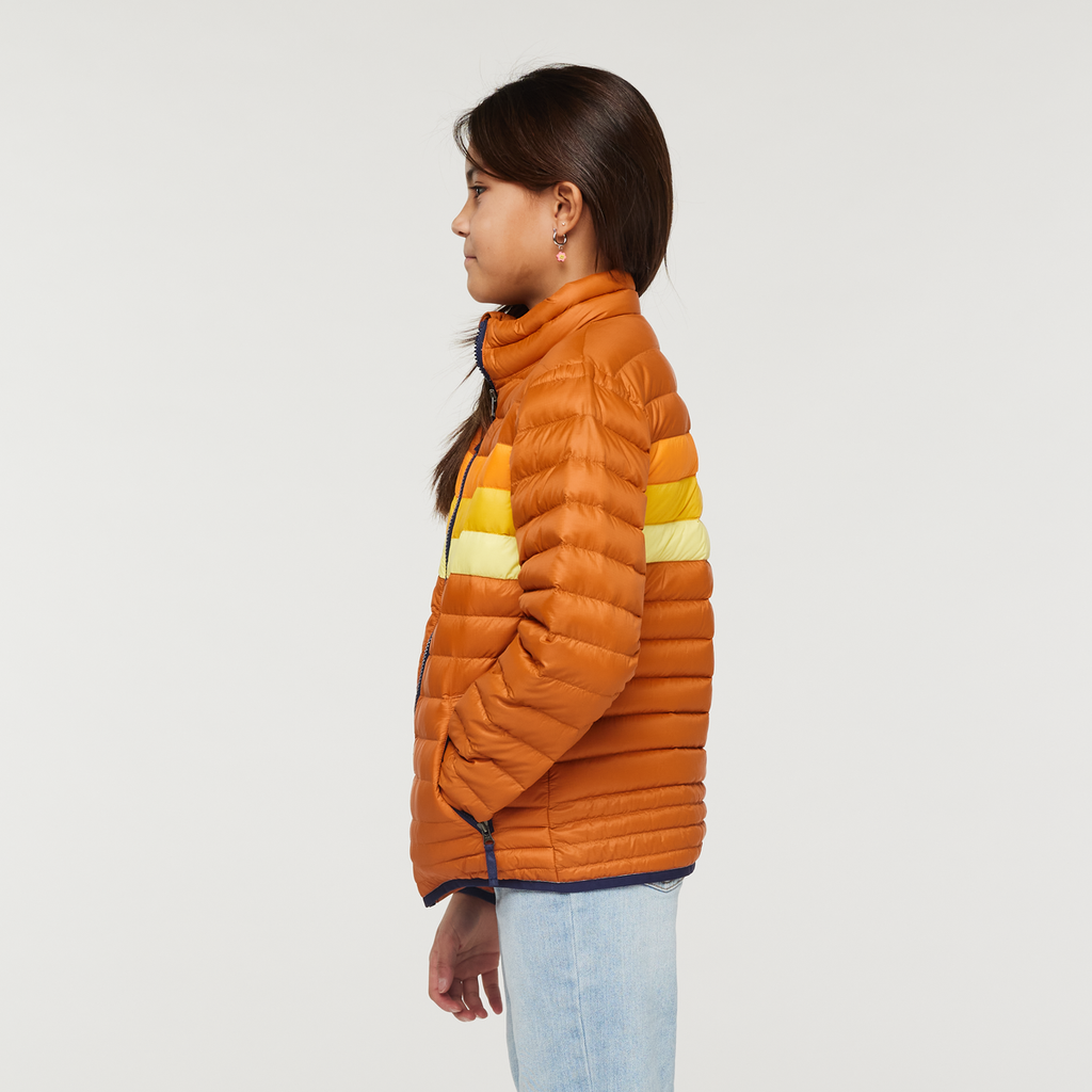 Fuego Down Jacket - Kids', Mezcal, Model Scarlett