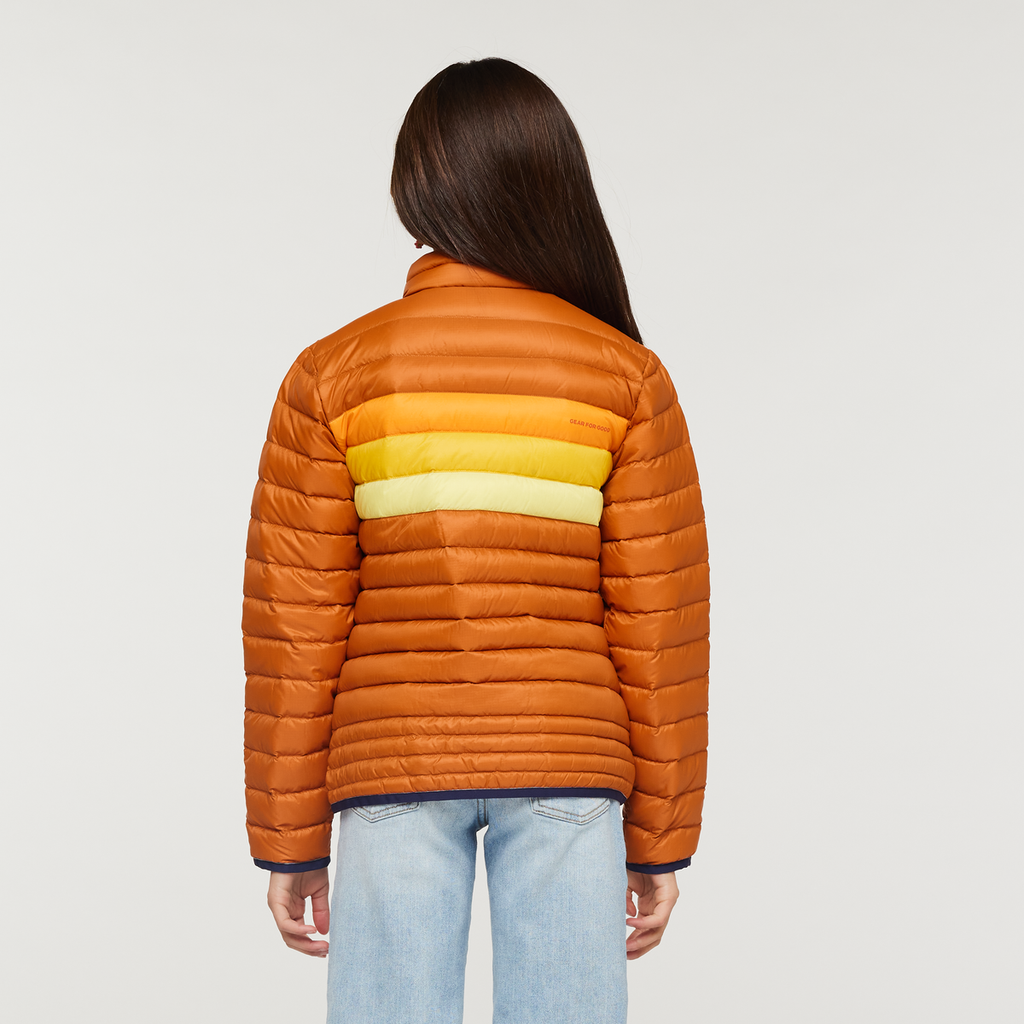 Fuego Down Jacket - Kids', Mezcal, Model Scarlett