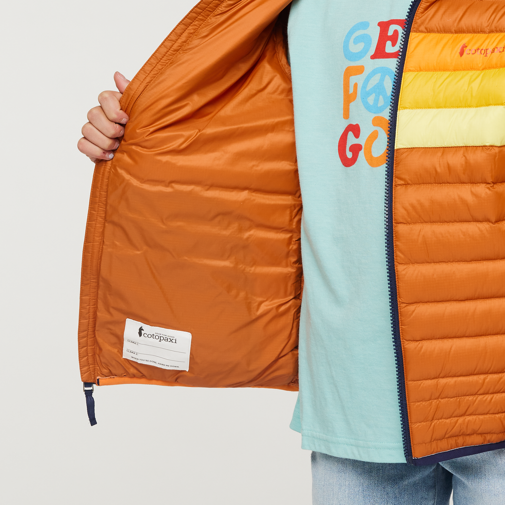 Fuego Down Jacket - Kids', Mezcal, Model Scarlett