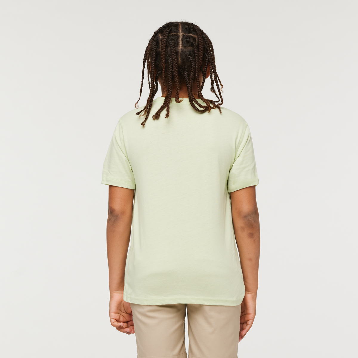 Gear for Good Organic T-Shirt - Kids', Lichen, Model Isaiah