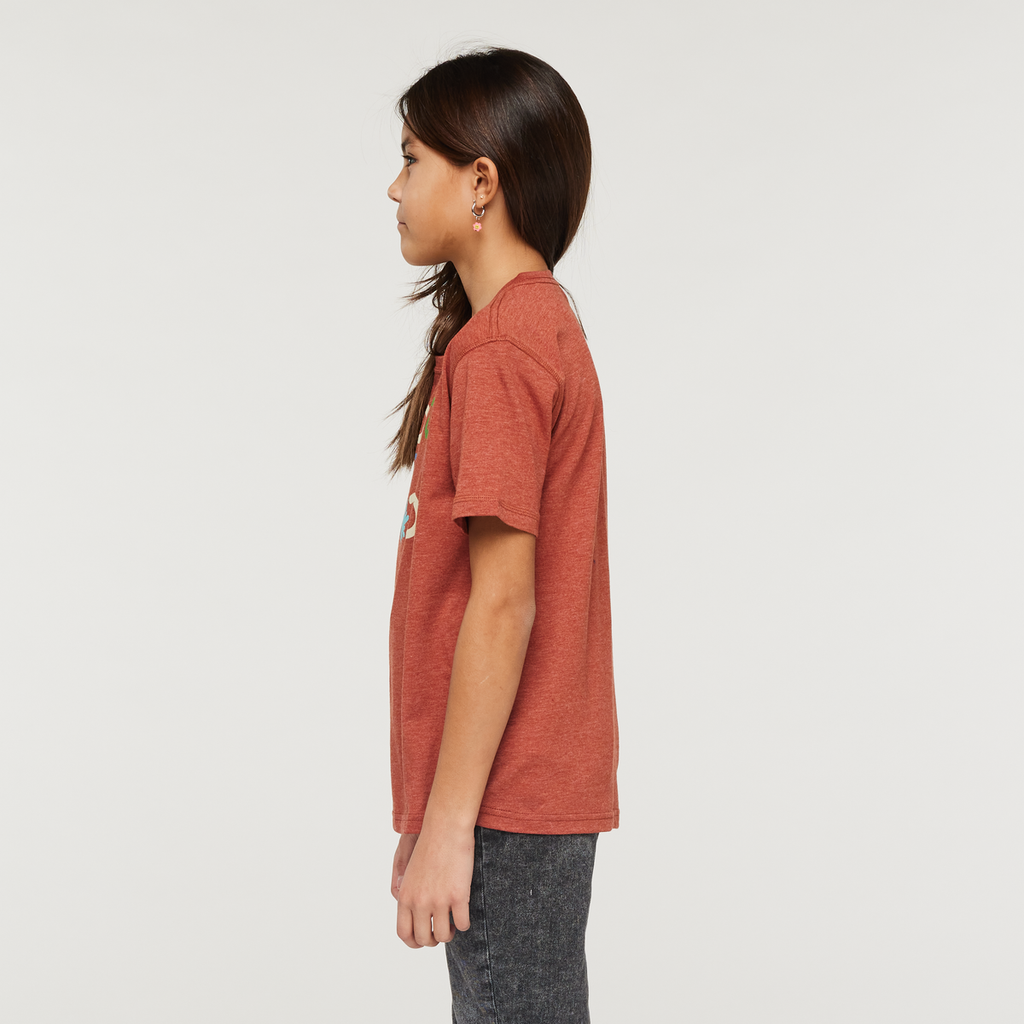 Gear for Good Organic T-Shirt - Kids', Spice, Model Scarlett