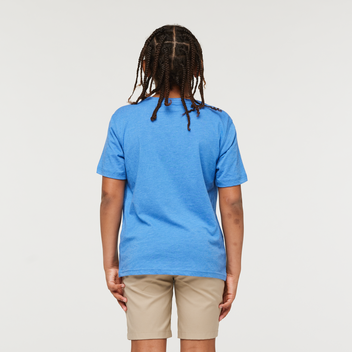 Good Vibes Organic T-Shirt - Kids', Lupine, Model Isaiah