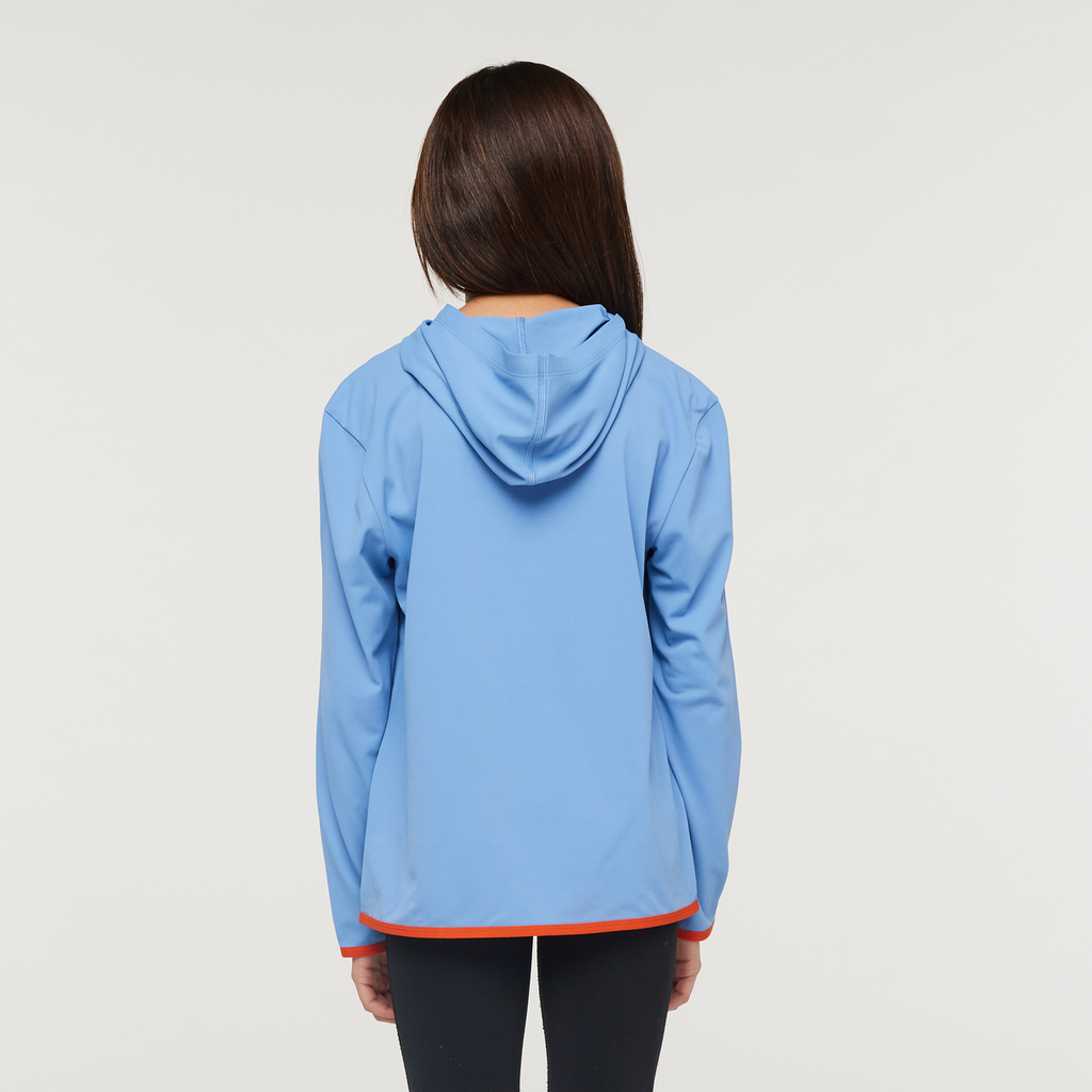 Sombra Sun Hoodie - Kids', Lupine, Model Scarlett
