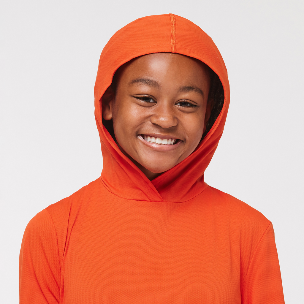 Sombra Sun Hoodie - Kids', Canyon, Model Adelina