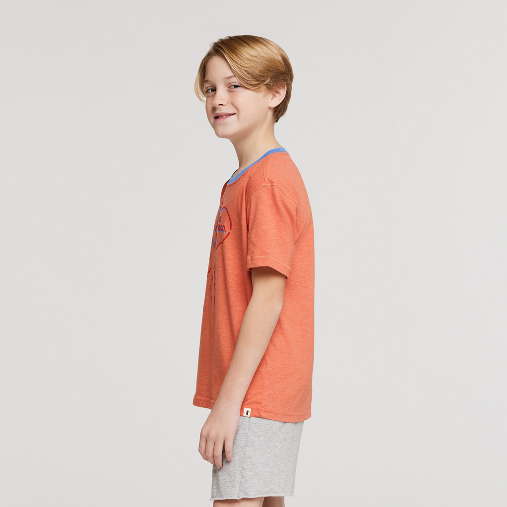 Talking Llama Organic T-Shirt - Kids', Nectar, Model Dax