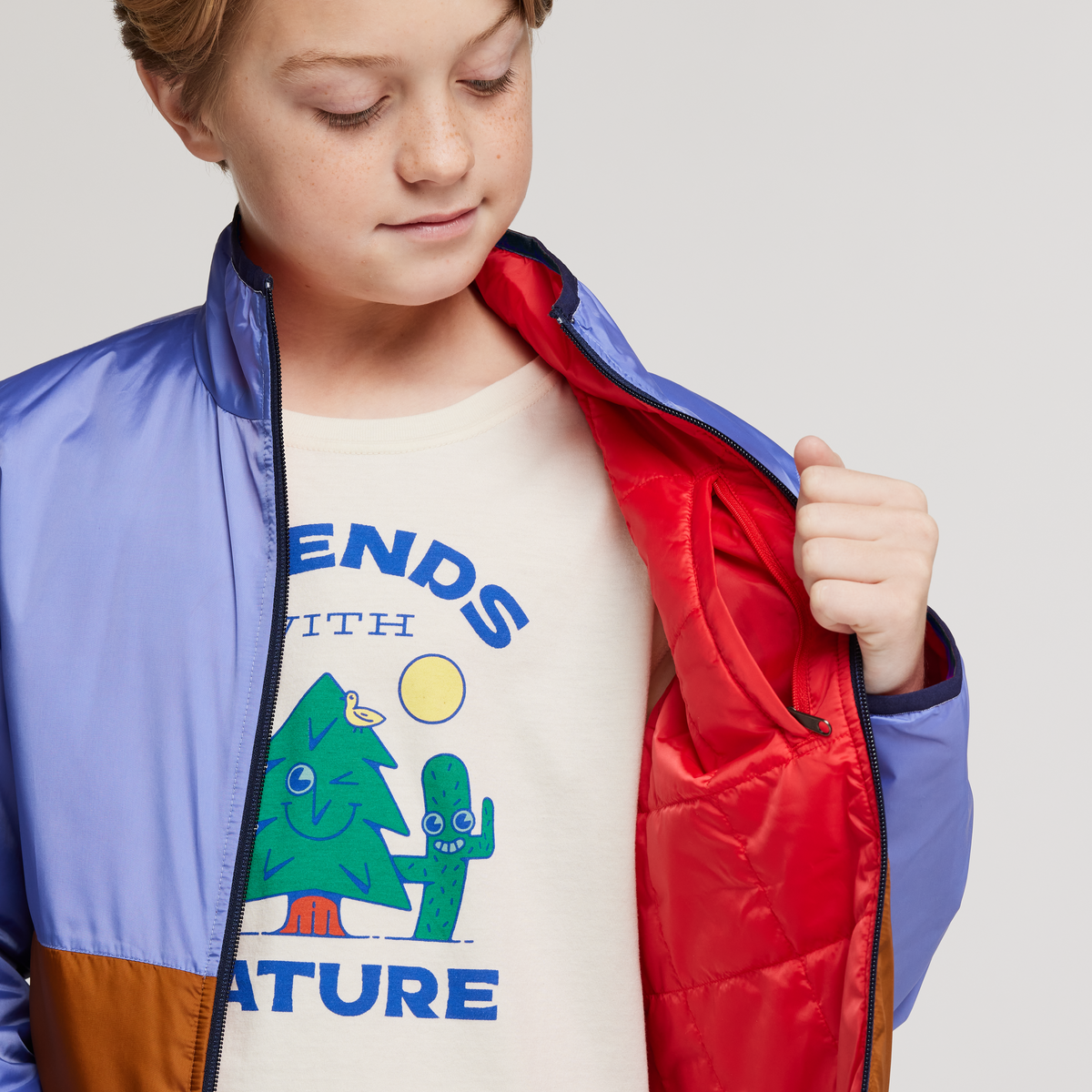 Teca Cálido Jacket - Kids', Sandwich, Model Dax